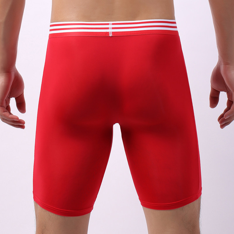 冰丝跑步内裤男本命年红防磨腿训练紧身速干透气专业运动加长平角,淘宝优惠券,粉丝福利购,淘宝优惠卷
