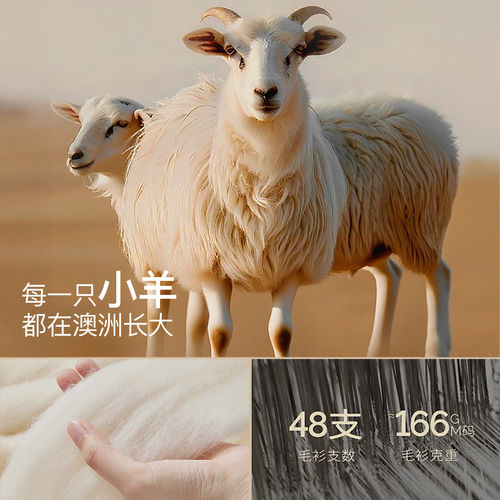恒源祥秋冬季新款羊毛天丝保暖上衣女方领德绒打底衫秋衣秋裤套装 - 图3
