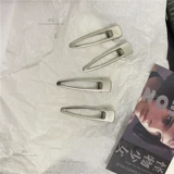 Металлическая брендовая заколка для волос, простой и элегантный дизайн