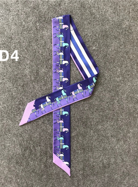 经典小马款系缠绑包包手柄丝巾