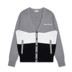 GXG Men [Shangpin] Mùa thu nam Thời trang Colorblock Áo cardigan Chữ thêu hàng dệt kim Thời trang cardigan - Cardigan áo blazer nam Cardigan