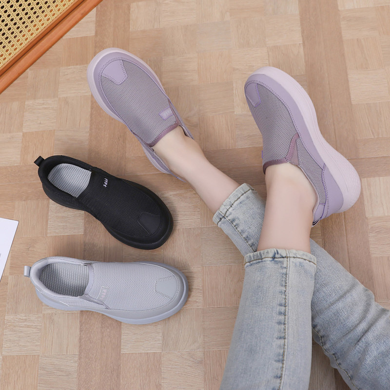 春秋老北京布鞋女鞋透气网面防滑轻便妈妈鞋一脚蹬日常舒适休闲鞋,淘宝优惠券,粉丝福利购,淘宝优惠卷