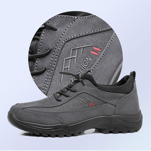 老北京布鞋男款单鞋春秋软底防滑大码中老年爸爸鞋百搭休闲户外鞋 - 图2