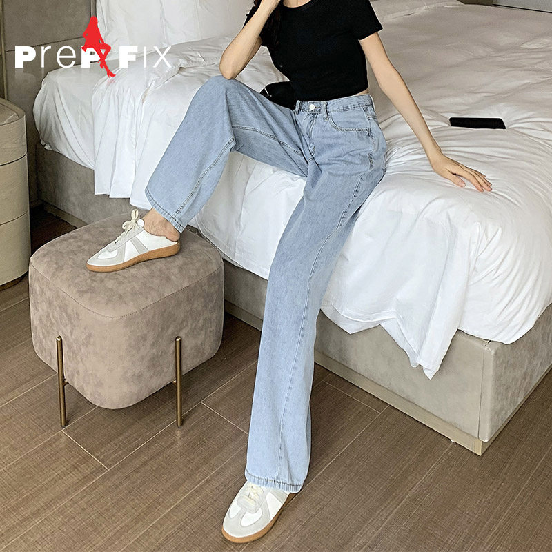 2023春夏新款薄冰丝冰氧吧牛仔裤 prepfix牛仔裤