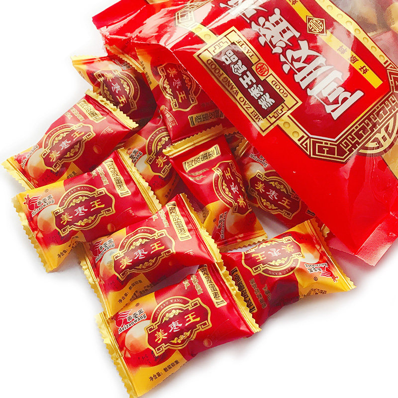 美枣王无核小包装500g黑糖包阿胶枣 枣想你食品枣类制品