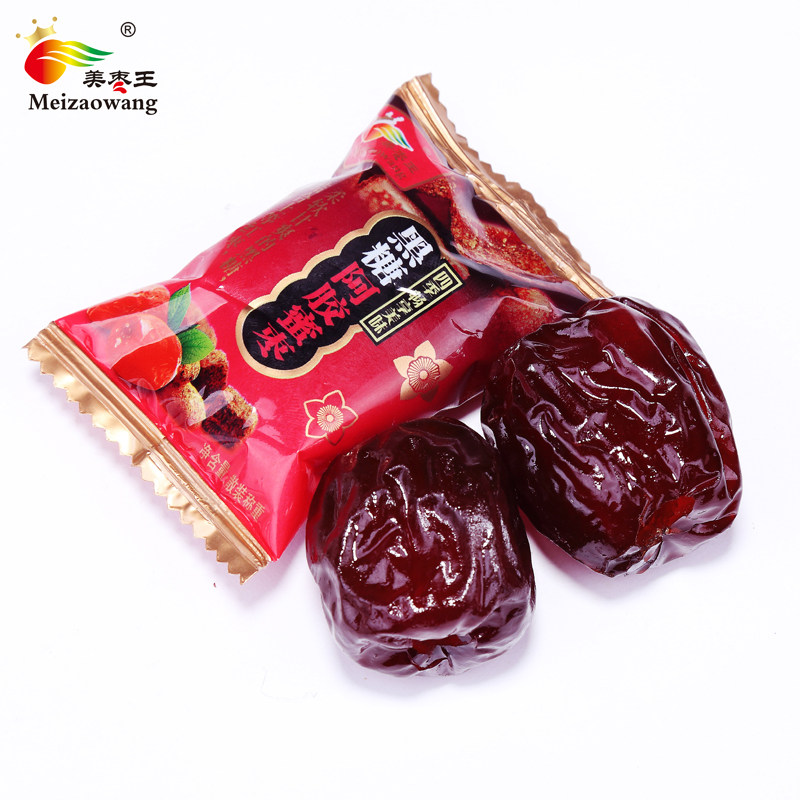 美枣王无核小包装500g黑糖包阿胶枣 枣想你食品枣类制品