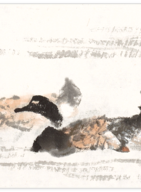 《绿荫深处便是家》水墨山水画