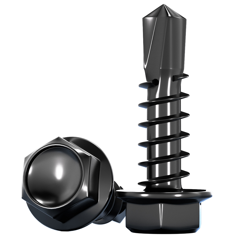 黑色410不锈钢外六角钻尾螺丝燕尾钉彩钢瓦自攻自钻钉MM4.2M4.8M5 - 图3