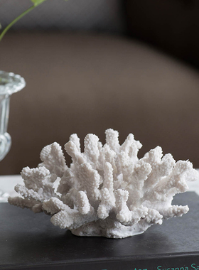 abhome桌面珊瑚树脂仿真摆件海洋