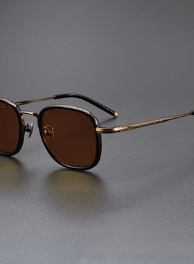 增同永款墨镜日系英伦风超轻气质男女太阳镜时尚潮流纯钛架ALCOR