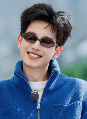 古G家于适同款猫眼墨镜女高级感奇驰GC R-11防紫外线窄框太阳镜男