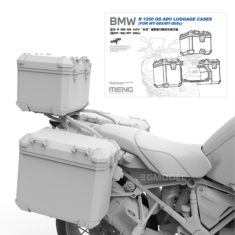 3G模型 MENG 1/9 SPS-091S宝马R1250水鸟摩托车旅行箱配005S-图2