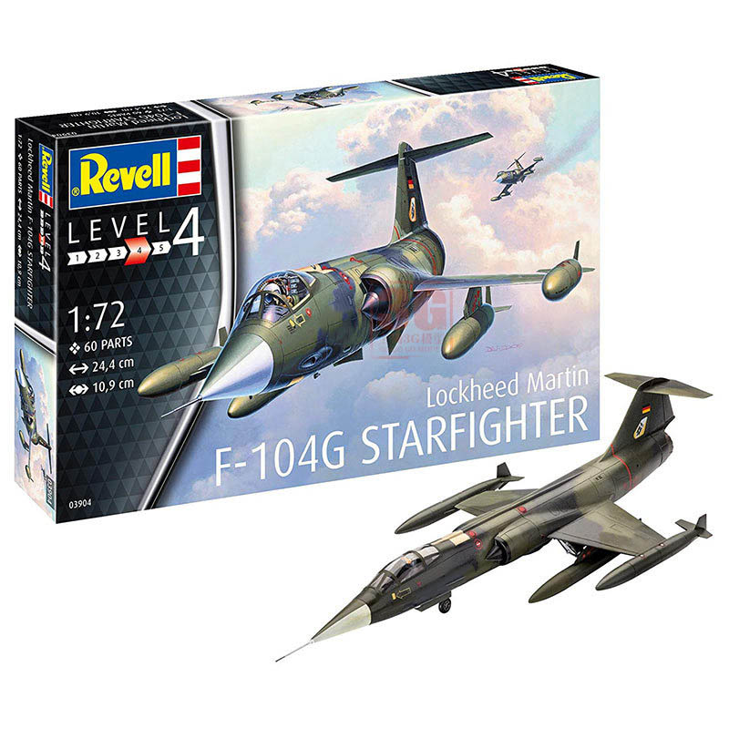 3G模型 Revell/利华拼装飞机 03904 F-104G 战斗机 1/72 - 图1