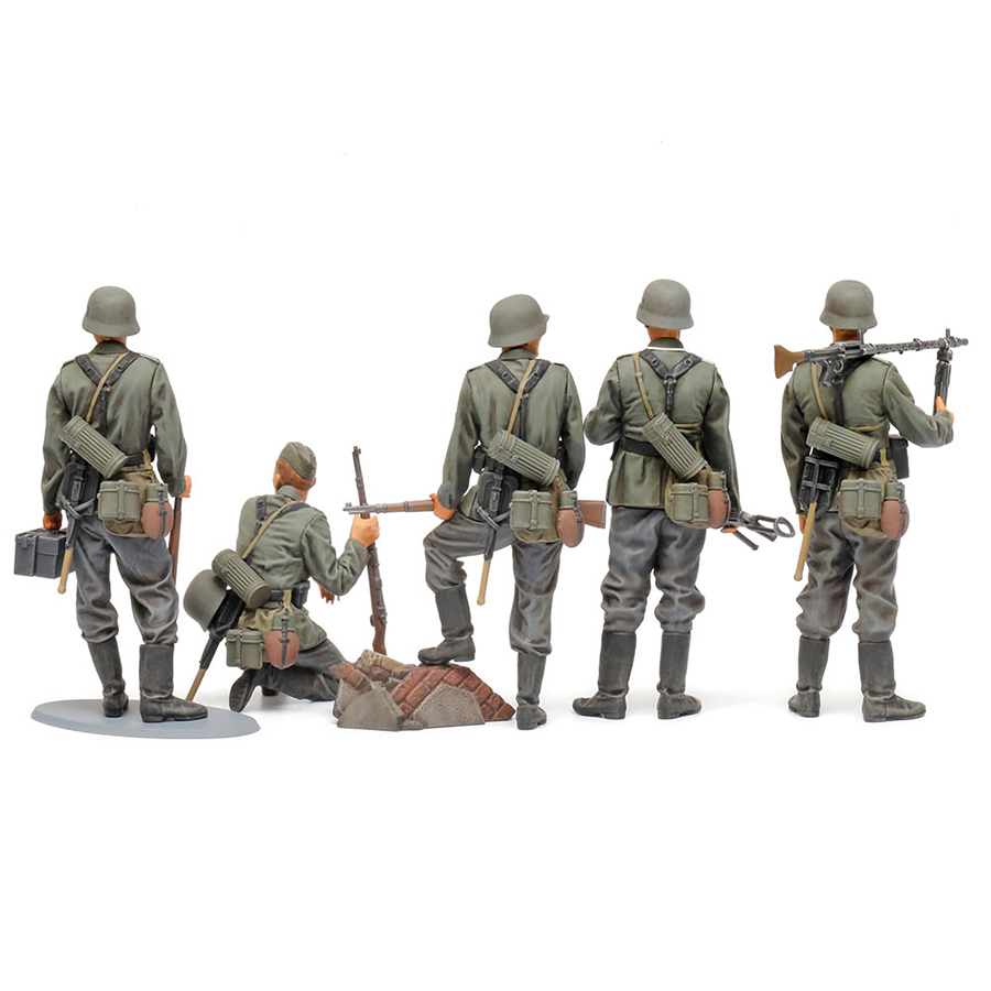 3G模型田宫拼装兵人 35371步兵组小队战争中期套装 1/35-图1