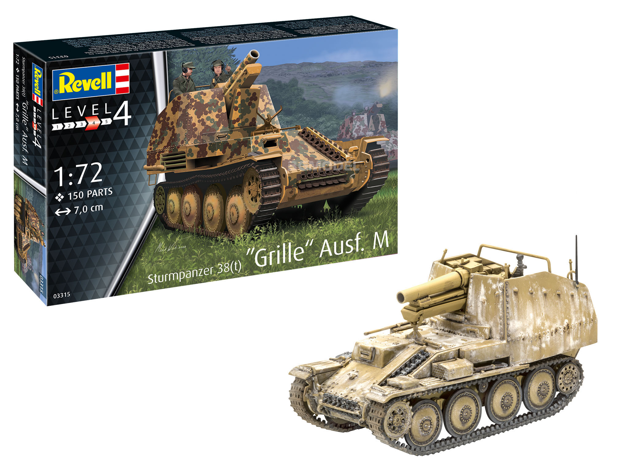 3G模型 Revell/利华 03315 Sturmpanzer 38(t)自行火炮 1/72 - 图3