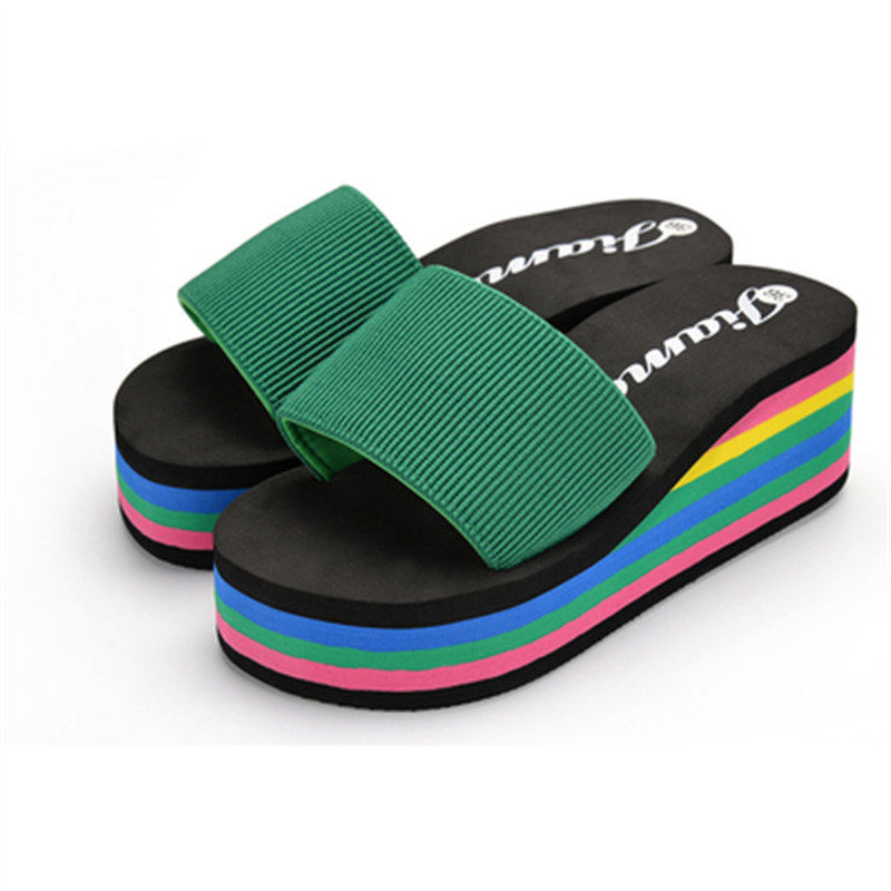 鞋拖女2025夏新款外穿厚底坡跟一字拖鞋松糕女鞋海边沙滩拖凉拖鞋,淘宝优惠券,粉丝福利购,淘宝优惠卷