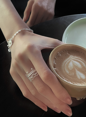 【花冠 Lace&love】蕾丝戒指原创设计小众轻奢高级感生日礼物