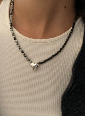 WAKI925银天然玉石斑点石女礼物