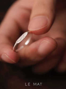 【花窗 了木】冰裂纹纯银开口戒指手工意象设计感礼物