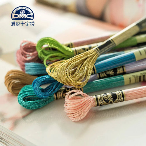法国DMC十字绣 绣线 ART 317W金属线 金属刺绣线 金线银线 - 图0