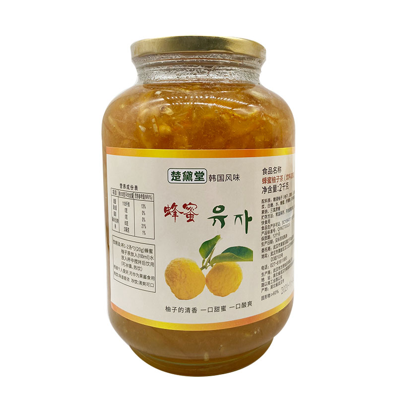 柚子郎蜂蜜柚子茶2kg韩国原装进口 全南郡好柚子酱奶茶店专用原料 - 图2