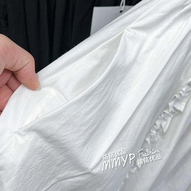 Forest style sweet elastic waist skirt 2025 early spring new casual versatile white mid-length A-line skirt umbrella skirt