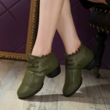 Демисезонная обувь, модные танцующие туфли, мягкая подошва, из натуральной кожи