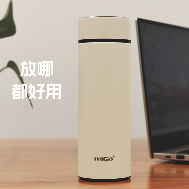 miGo·菁英 温显旋盖保温杯 400ml 316不锈钢 - 图2