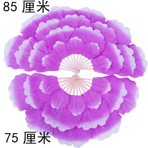 广场舞蹈牡丹花扇大花瓣舞蹈扇广场舞团体操活具舞台演出儿童扇 - 图3