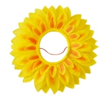 Подсолнечная головка набор солнечных цветочных лиц выставленные выступление подсолнечника спортивная встреча для головных уборов.