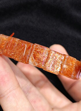 天然金太阳石手排 金灿暖风 轻奢饰品 节日礼物礼品