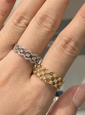 日本青山小众设计S999纯银蕾丝花边戒指高级感送女友生日礼物指环