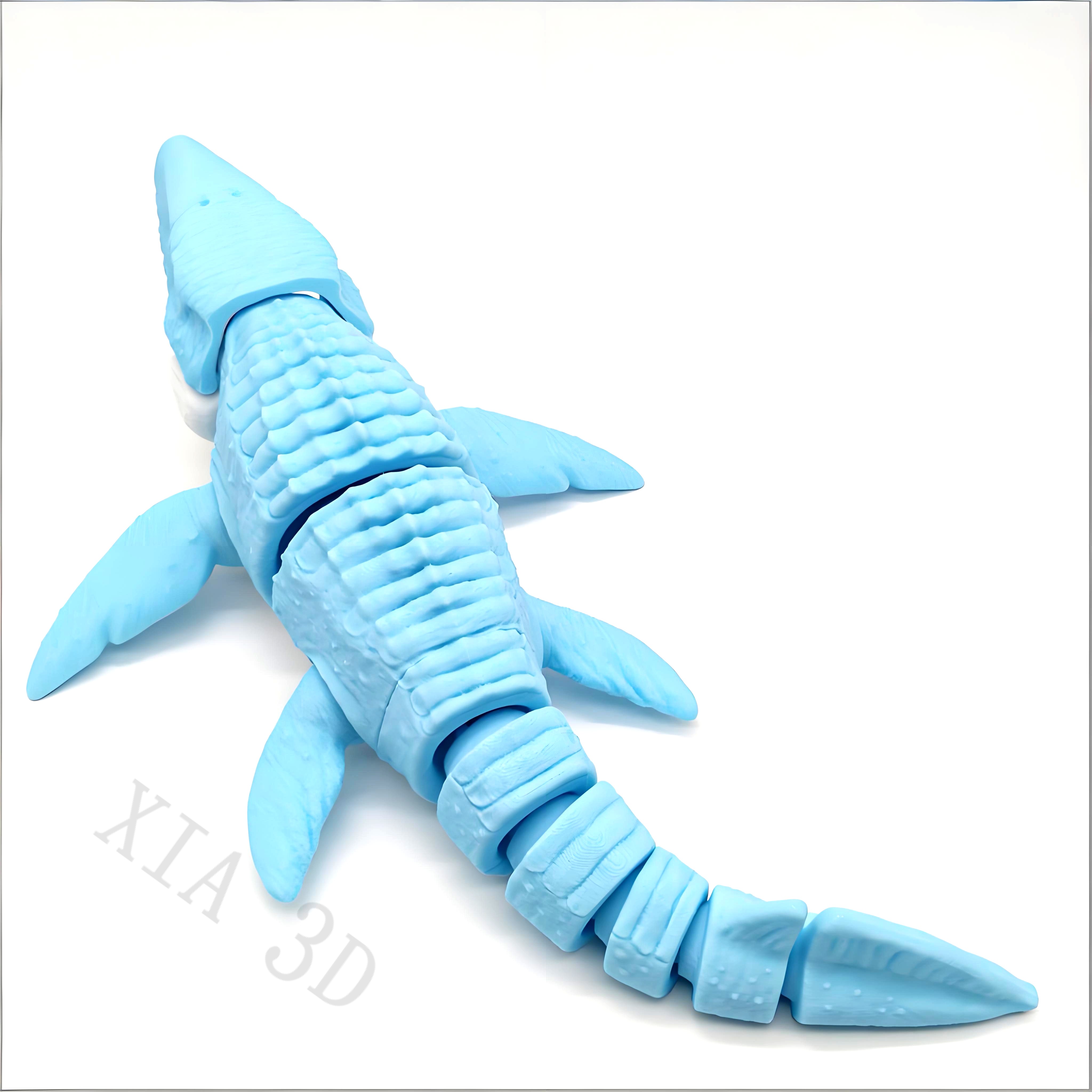 3d打印玩具沧龙远古海洋鱼恐龙仿真模型活动摆件手办儿童生日礼物 - 图0