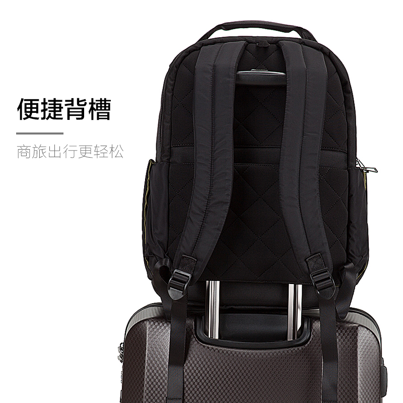 Samsonite/新秀丽双肩包24N男女大容量商务包电脑包书包休闲背包 - 图0