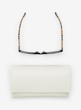 格纹大方框太阳眼镜BURBERRY