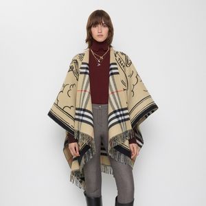 【24期免息】BURBERRY 风暴骑士羊毛披肩 81096261