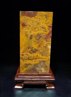 桂林鸡血玉印章摆件天然色彩收藏送礼佳品办公客厅招财纳福奇石