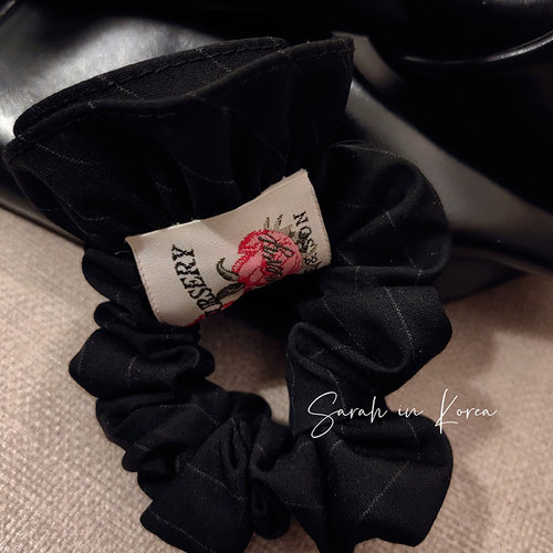 Sarah in Korea韩国 2025暗条纹花苞花朵立体发圈绳 店主自留推荐 - 图0