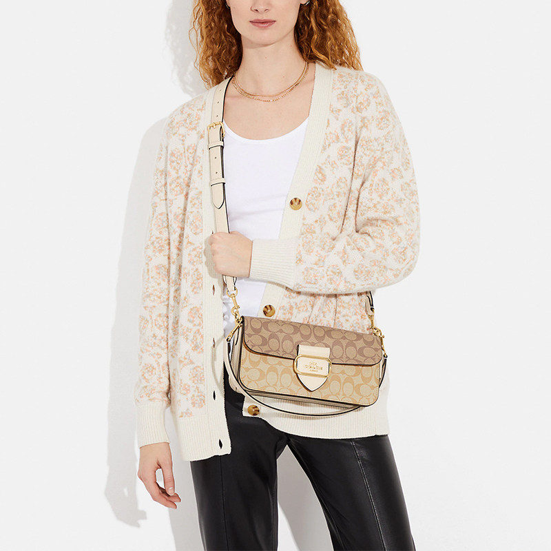 coach /蔻驰女士pvc配皮手提包 客邻尚品海外女士包袋