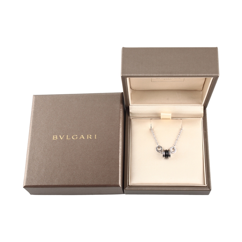 客邻尚品海外旗舰店Bvlgari/宝格丽正品 慈善款 男女通用纯银镶嵌黑色陶瓷手镯手链女2