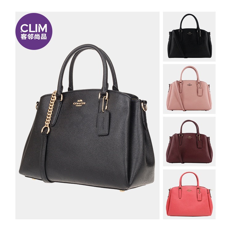 客邻尚品海外旗舰店COACH/蔻驰包包奥莱款中号女士皮质单肩手提斜挎戴妃包289763
