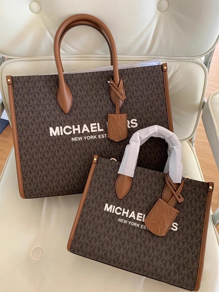 【热销新品】Michael Kors/MK女包MIRELLA印花单肩手提托特包-图1