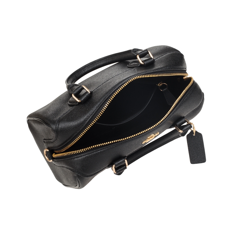 客邻尚品海外旗舰店COACH/蔻驰包包奥莱款小号女士皮质单肩斜挎手提波士顿桶包575212