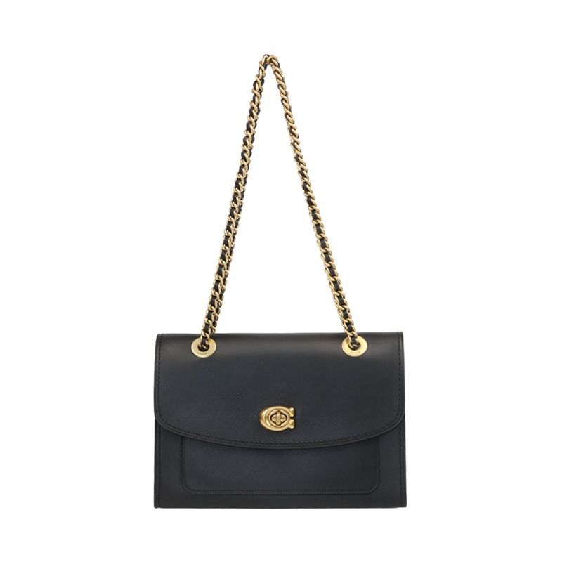 客邻尚品海外旗舰店COACH/蔻驰新款女士专柜款皮质Parke小号单肩斜挎链条包268520