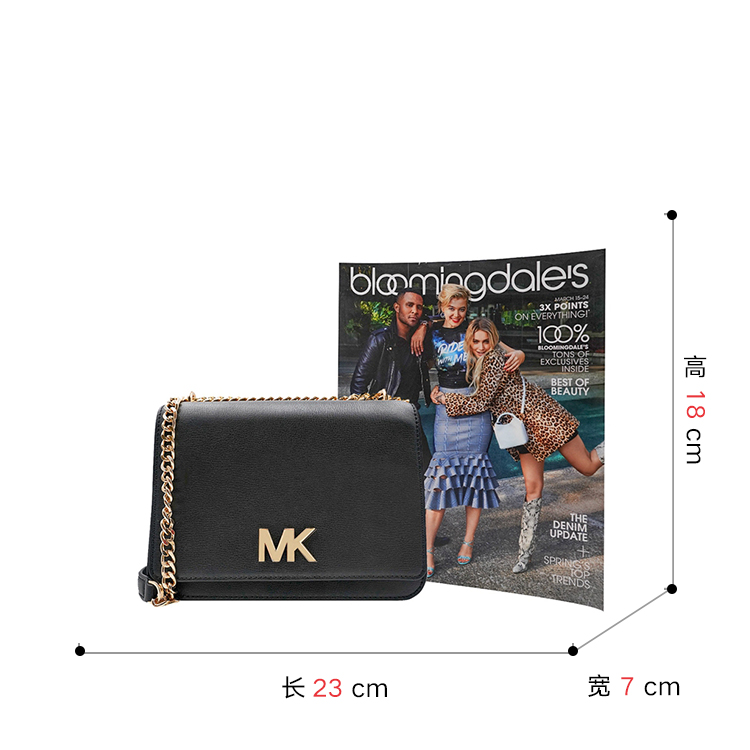 客邻尚品海外旗舰店Michael Kors/MK女包翻盖风琴包单肩斜挎链条包35SOGOXL3L3