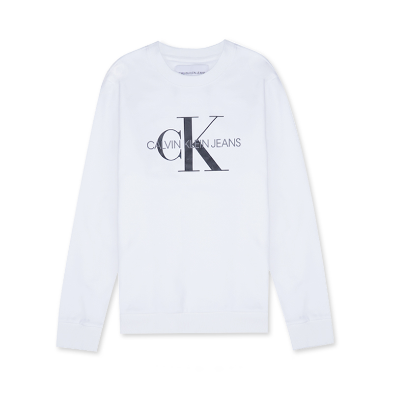 客邻尚品海外旗舰店Calvin Klein/CK 男士新款字母印花厚款加绒圆领套头卫衣 41VM8750