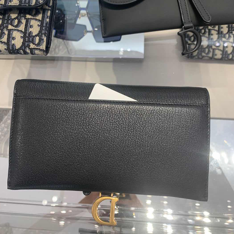 客邻尚品海外旗舰店Dior/迪奥 女士马鞍长款钱包单肩斜挎链条包女包3