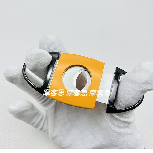 进口雪茄剪刀不锈钢锋利双刃便携雪茄剪平口 剪茄器雪茄工具配件 - 图1