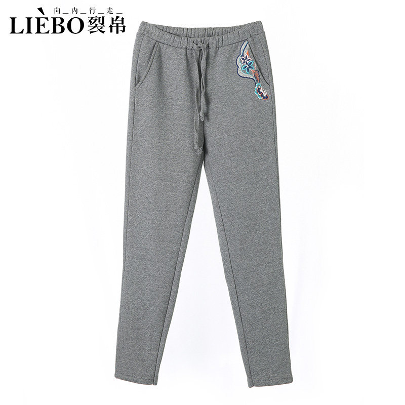 裂帛2020新款宽松直筒裤秋女哈伦裤 裂帛玉茗休闲裤