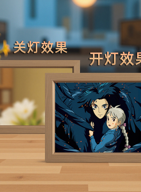 哈尔的移动城堡镜子灯光画苏菲